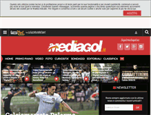Tablet Screenshot of mediagol.it